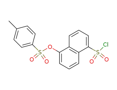 5-(((4-methylphenyl)sulfonyl)oxy)-1-naphthalenesulfonyl chloride
